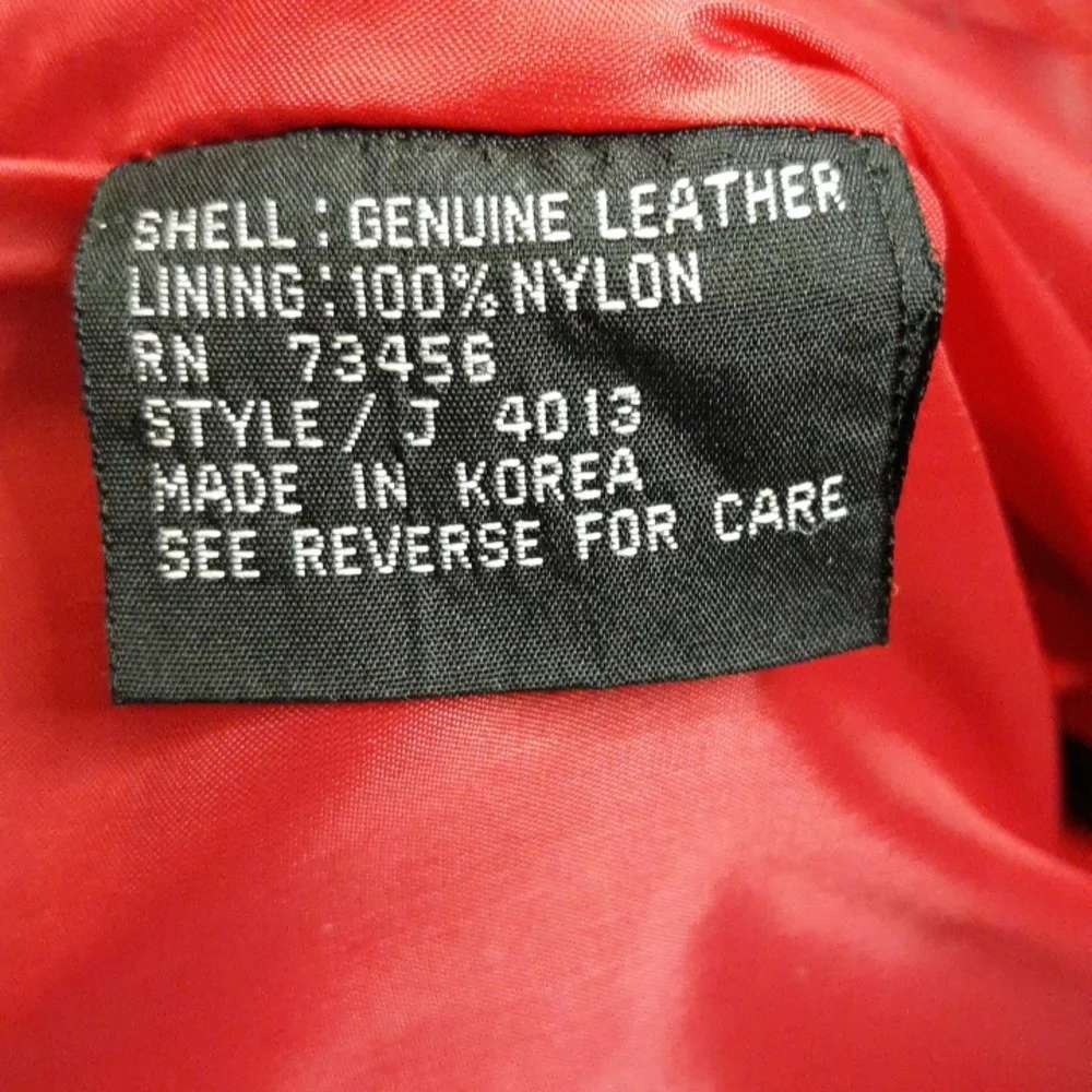 Comint Red Leather Jacket - Picture 8 of 10